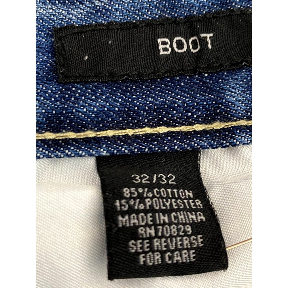 CJ Black Jeans Men 32x32 Big Hit Back Pockets Deco Button Distressed Indian Head - Picture 8 of 8